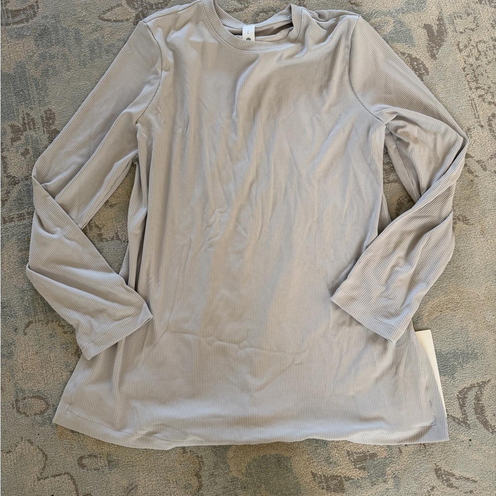 NWT Lululemon Women’s Ribbed drapes Softstreme L/S Tunic Sz Large